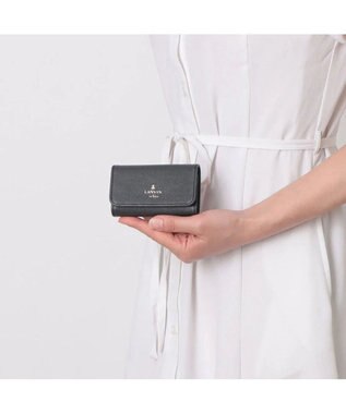 LANVIN en Bleu リュクサンブール キーケース ダークネイビー
