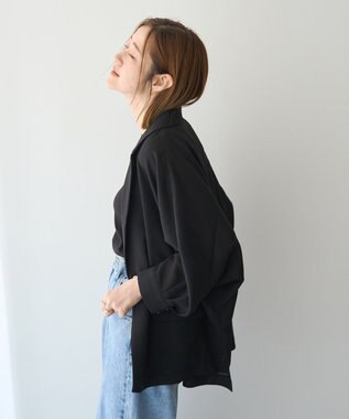 YECCA VECCA 【マシンウォッシャブル】シアージャケット Black