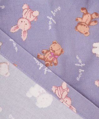 ANY KIDS アニマル 総柄 スカパン サックスブルー系