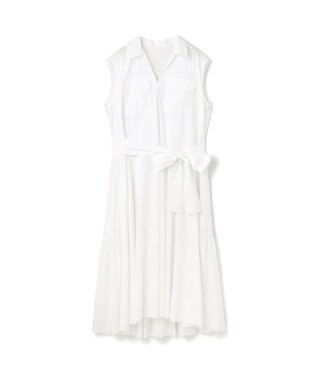 GRACE CONTINENTAL ティアードコンビシャツワンピース ホワイト