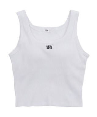 WEGO 【カップ付きインナー】グラフィックカップ付きリブタンク 柄4