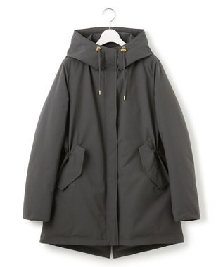 23区 L 【一部店舗限定/滝沢眞規子さん着用/撥水加工】ミリタリー フーデット ダウンコート グレー系