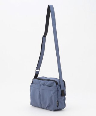 LA BAGAGERIE 【MONICA】フロントポケットショルダーバッグ ダークブルー