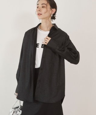 WEGO 【ANGIE VINTAGE】レザーライクシャツ＆スカートセットアップ ブラック