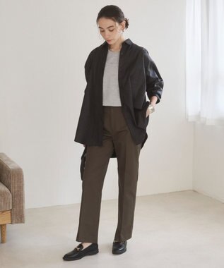 WEGO 【ANGIE VINTAGE】レザーライクシャツ＆スカートセットアップ ブラック
