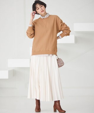 23区 S 【「アイスの実」とおそろいカラーあり】カラー スウェット 「アイスの実」とおそろいカラー カフェオレ色