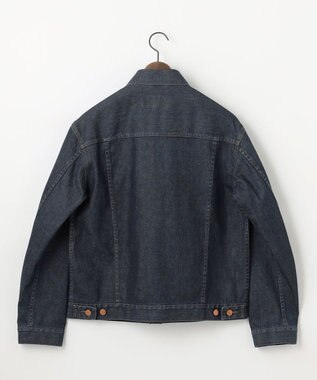 JOSEPH ABBOUD 【軽量/ストレッチ/JAPANファブリック/きれいめ】コーテッドストレッチデニム ジャケット ネイビー系