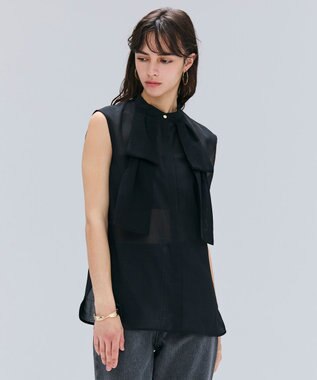 【洗える】MOYE / シアーウールビックボウタイブラウス