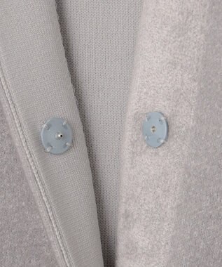 自由区 【Premium Collection】キュプラシェニール カーディガン ライトグレー系