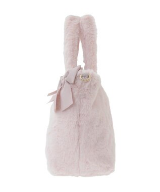 Maison de FLEUR ピンクマニア2Wayファーリボンバッグ Light Pink