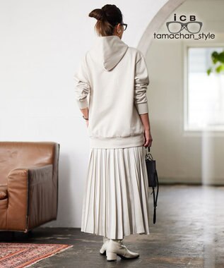 ICB 【ICB×tamachan_style コラボ 】パーカー トープ系