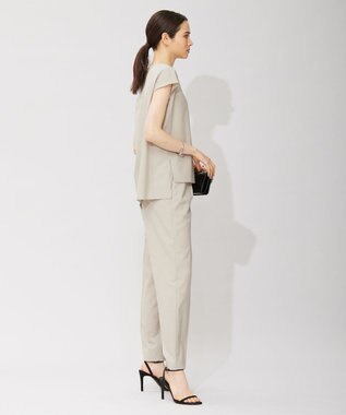 ICB 【洗える】 サマーウールトロ ブラウス ライトオリーブ系