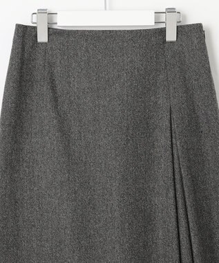 J.PRESS LADIES 【セットアップ対応】ウールストレッチツイード スカート グレー系
