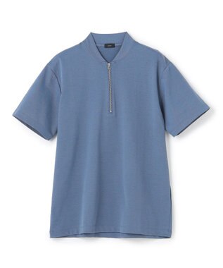 JOSEPH HOMME スビンギザカノコ　ハーフジップ ダルブルー系