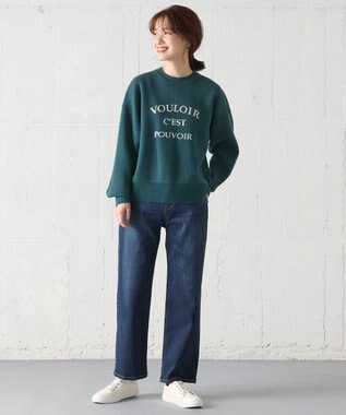 ANY 【ストレッチ】コンフォート美脚 デニムパンツ フェードインディゴ