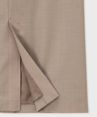 Paul Smith クリスプウール Aラインスカート ライトベージュ