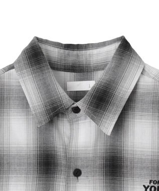 WEGO 【ユニセックス着用ITEM】グラフィックオンブレチェックシャツ（LS） 柄2