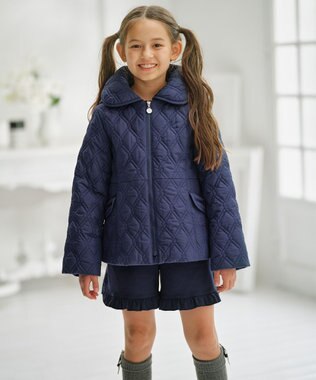 組曲 KIDS 【150-160㎝】カットショート パンツ ネイビー系