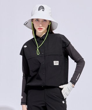 PW CIRCULUS 【すっきり見え袖】【WOMEN】サファリシャツ ゴルフウェア レディース