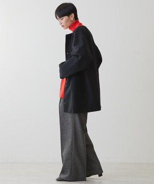 AMERICAN HOLIC リサイクル中空糸ノーカラーコート Black