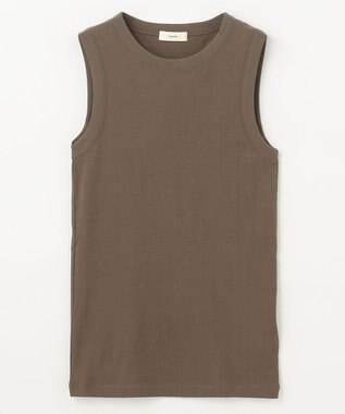 NAVE 【Nave・洗える】ガーゼフライス タンクトップ カーキ系