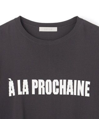 UNFILO スゴ機能美ニット ロゴジャガード チャコールベース