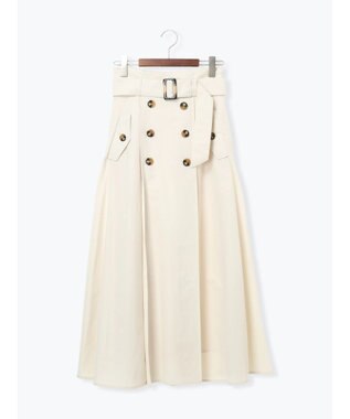 Te chichi トレンチフレアスカート オフホワイト