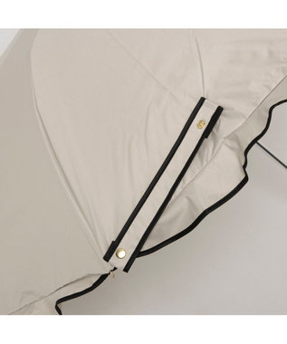 UNBILLION カシュネ cachenez / 【晴雨兼用】【日傘】 UV カット率99％以上 PUへプラムトップレス折りたたみ傘 ベージュ