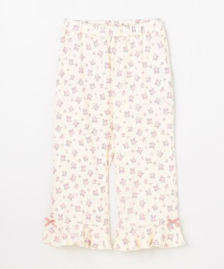 ANY KIDS 【洗濯機可能/接触冷感】ひんやり カットソーパンツ エクリュ（花柄）