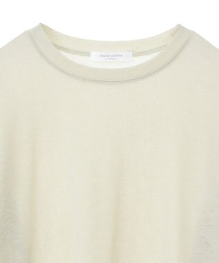 Green Parks シアー切替長袖プルオーバー Lime Green