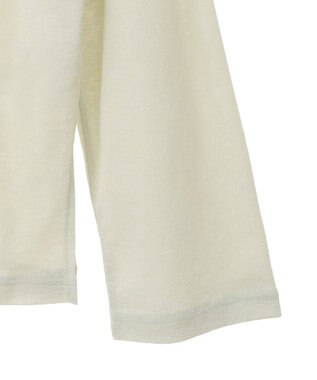 Green Parks シアー切替長袖プルオーバー Lime Green