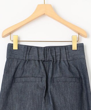 組曲 L 【組曲×setsuko sagittaire】ストレッチデニムパンツ ネイビー系