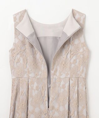 GRACE CONTINENTAL リバーレースタックドレス ベージュ