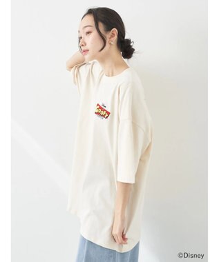 earth music&ecology Ｇｏｏｆｙ＆Ｍａｘ／バックプリントねずみＴｅｅ Ivory