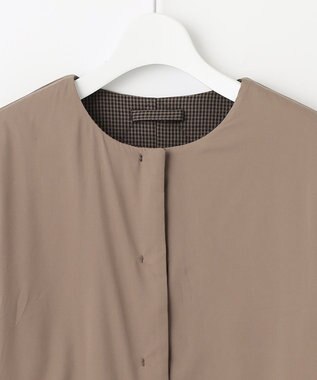 J.PRESS LADIES ピーチマルチポリリバーシブル アウター ブラウン系