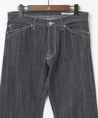 JOSEPH ABBOUD 【サスティナブル】ランダムストライプストレッチデニム ネイビー系1