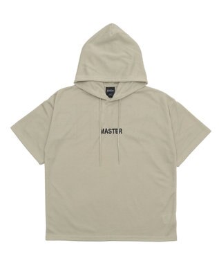 WEGO 【MLXLサイズ展開】ストレートラインプルパーカー（SS） ベージュ
