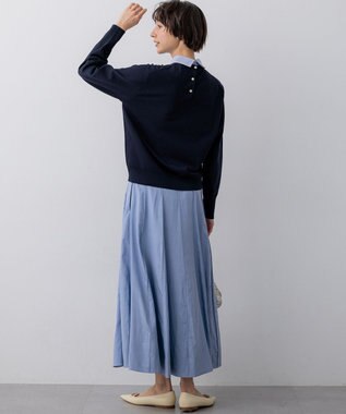 23区 【先行予約/WEB&一部店舗限定】ビジューデザイン 2WAY ニット ネイビー系