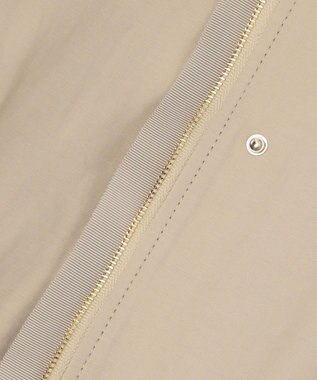 自由区 S コットンナイロンタッサースタンドカラー コート ベージュ