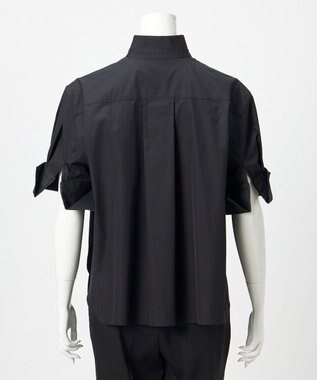 23区 【エステータ】THOMAS MASON ダブルカフス ハーフスリーブシャツ ブラック系
