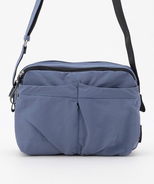 LA BAGAGERIE 【MONICA】フロントポケットショルダーバッグ ダークブルー