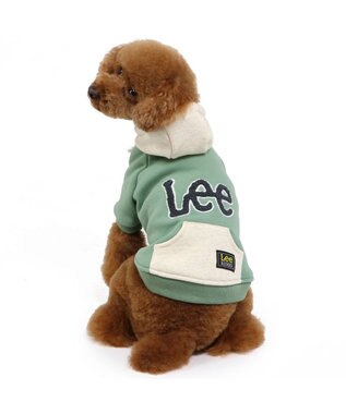  Ｌｅｅ サガラ刺繍 パーカー  《グリーン》 小型犬