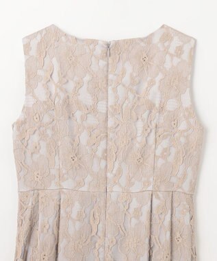 GRACE CONTINENTAL リバーレースタックドレス ベージュ