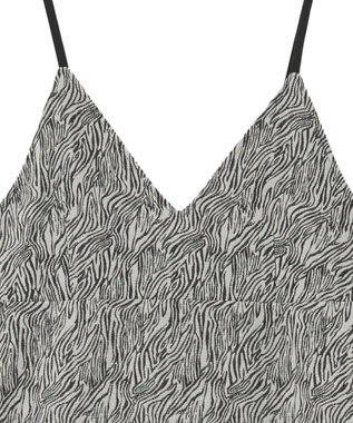 CRAFT STANDARD BOUTIQUE ゼブラ柄キャミワンピース Gray