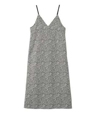 CRAFT STANDARD BOUTIQUE ゼブラ柄キャミワンピース Gray