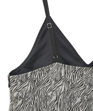 CRAFT STANDARD BOUTIQUE ゼブラ柄キャミワンピース Gray