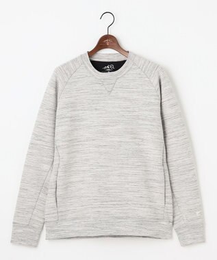 JOSEPH ABBOUD MOUNTAIN 【軽量/ソフト/イージーケア】ソフトダンボールニット プルオーバー ライトグレー系