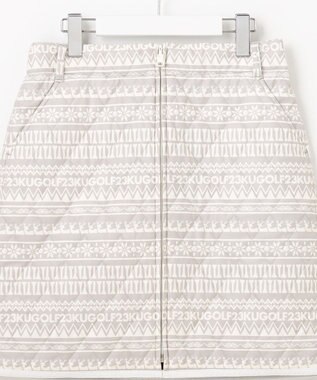 23区GOLF 【WOMEN】【防寒 】リバーシブル スカート ライトグレー系5