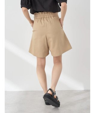 earth music&ecology フリルキュロットパンツ Camel