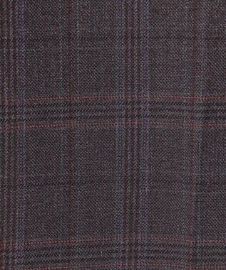 J.PRESS LADIES L 【洗える】T/Rアルガンシルクチェック テーパード パンツ グレーチェック系